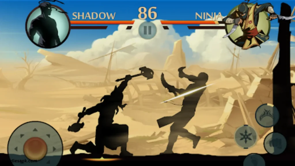 shadow fight 2 mod apk gameplay story